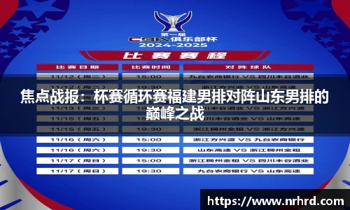 焦点战报：杯赛循环赛福建男排对阵山东男排的巅峰之战